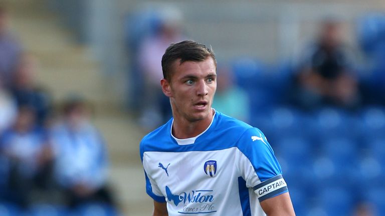 Alex Gilbey of Colchester looks to attack during the Pre Season Friendly match between Colchester United and Ipswich Town 
