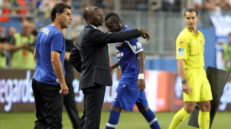 Bastia's head coach Claude Makelele 