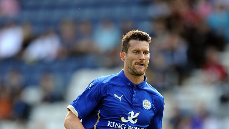 David Nugent of Leicester City during the pre-season friendly against Preston North End