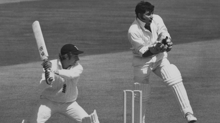 David Lloyd cuts Bedi to the boundary for four