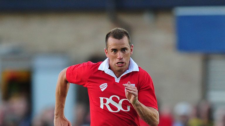  Aaron Wilbraham of Bristol City in action during the Pre-Season Friendly match between Weston-super-Mare AFC and Bristol City