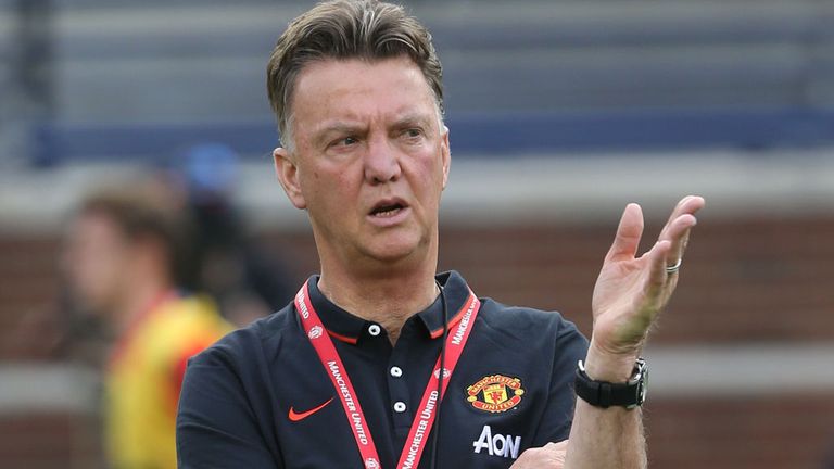 ANN ARBOR, MI - AUGUST 01:  Manager Louis van Gaal of Manchester United in action during an open training 