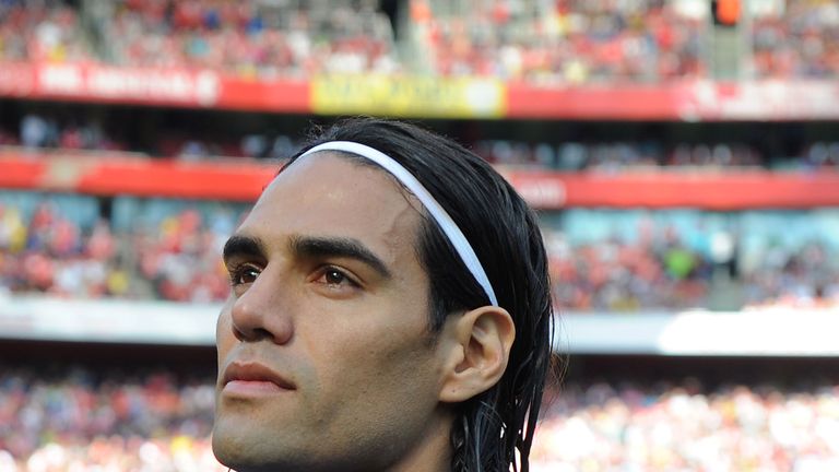 Falcao at Emirates Stadium on August 3, 2014 in London, England.