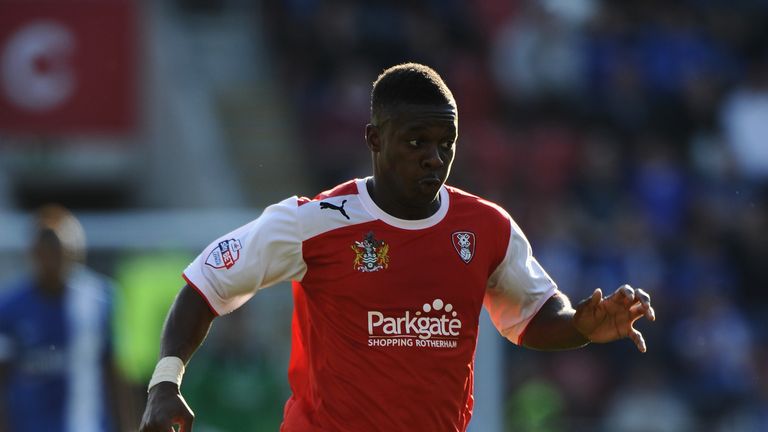 ROTHERHAM, ENGLAND - SEPTEMBER 28:  Kieran Agard of Rotherham United during the Sky Bet League One match between Rotherham United and Peterborough United a