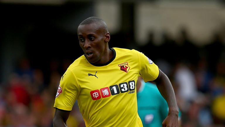 WATFORD, ENGLAND - AUGUST 09:  Lloyd Dyer of Watford during the Sky Bet Championship match between Watford and Bolton Wanderers at Vicarage Road on August 