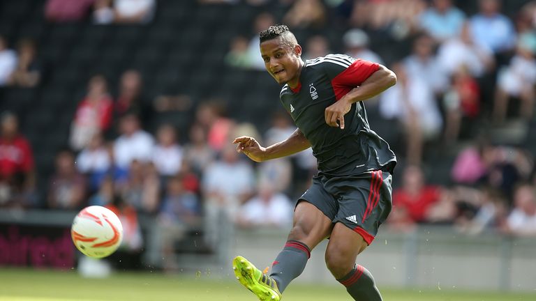 Michael Mancienne of Nottingham Forest in action during the Pre-Season Friendly match between MK Dons and Nottingham Forest