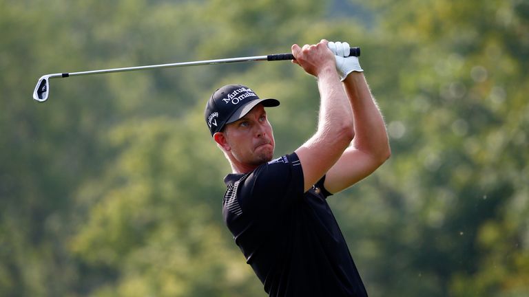 LOUISVILLE, KY - AUGUST 10:  Henrik Stenson of Sweden hits his tee shot on the eighth hole during the final round of the 96th PGA Championship at Valhalla 