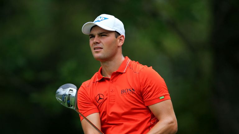 LOUISVILLE, KY - AUGUST 07:  Martin Kaymer of Germany hits his tee shot on the second hole during the first round of the 96th PGA Championship at Valhalla 