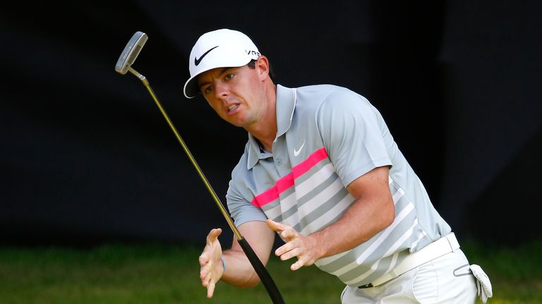 Catch me if you can: McIlroy turned a three-shot deficit into a two-shot lead with four front nine birdies on Sunday