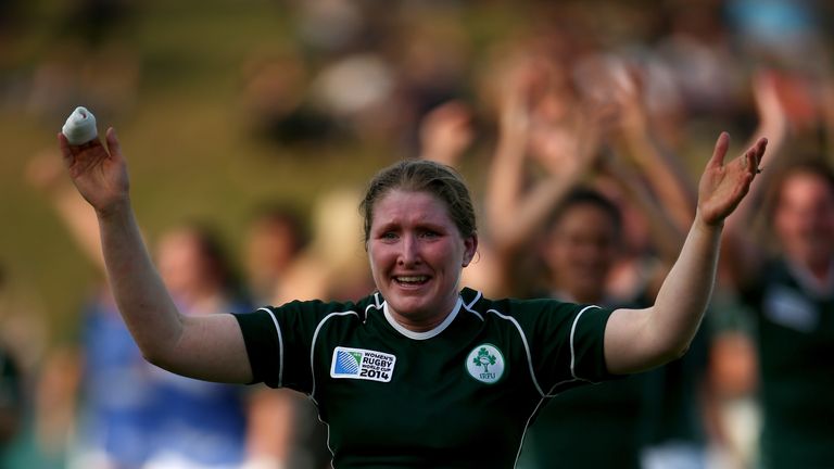 Heather O'Brien. Ireland v New Zealand. Women's World Cup 2014.