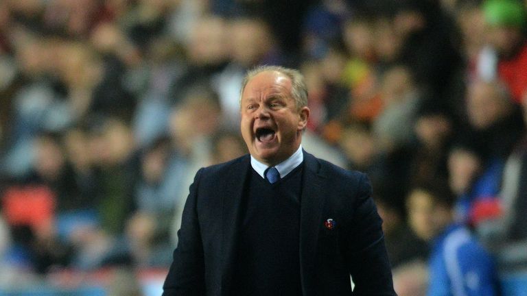 Per-Mathias Hogmo, head coach of Norway reacts during the International friendly football match Czech Republic vs Norway in Prague, Czech Republic on March