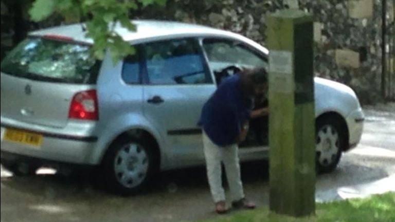 A slight delay entering Wormsley...