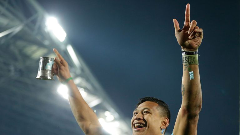 The Super Rugby champions owe much of their success to Israel Folau, who chalked up 12 tries - matched only by Nadolo - during their winning campaign