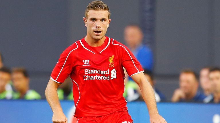 Jordan Henderson in action during Liverpool's pre-season tour of the United States