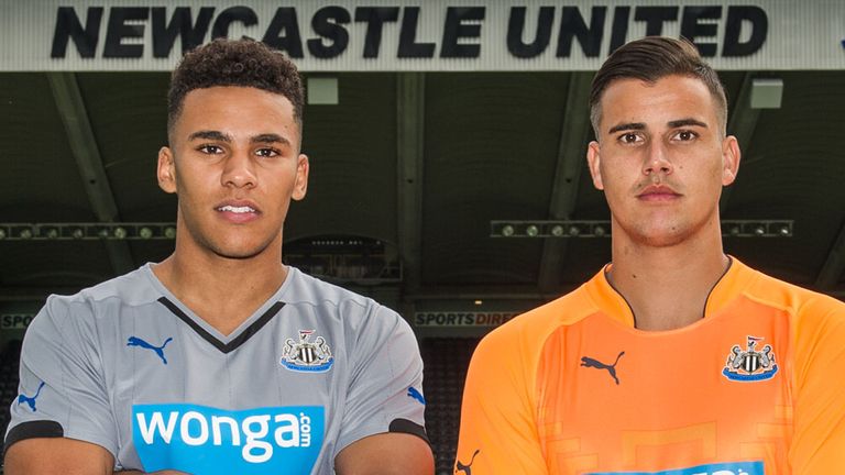 Karl Darlow and Jamaal Lascelles, Newcastle United
