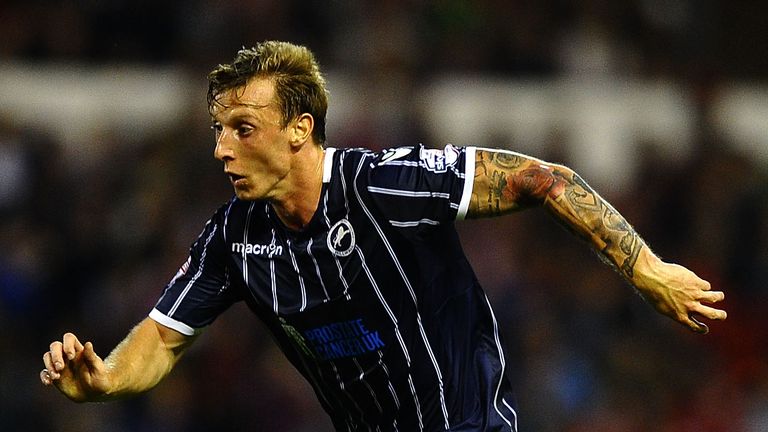Martyn Woolford of Millwall in action during the Capital One Cup Second Round match between Nottingham Forest and Millwall