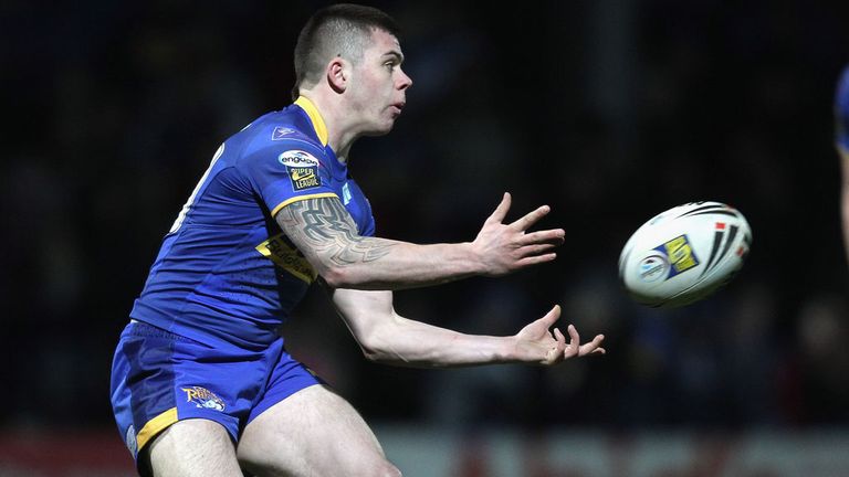 Liam Hood, pictured here playing for Leeds while still a teenager, will be heading to Salford in 2015