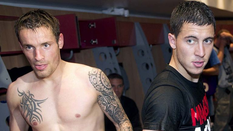 Mathieu Debuchy and Eden Hazard: