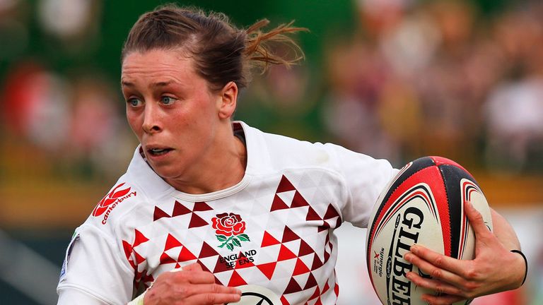 Natasha Brennan in action for England Sevens