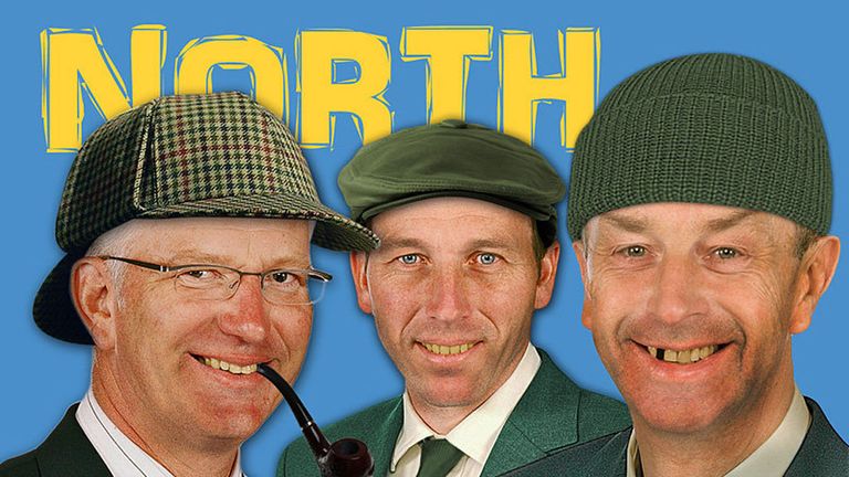 Paul Allott, Mike Atherton and David Lloyd, representing the North...