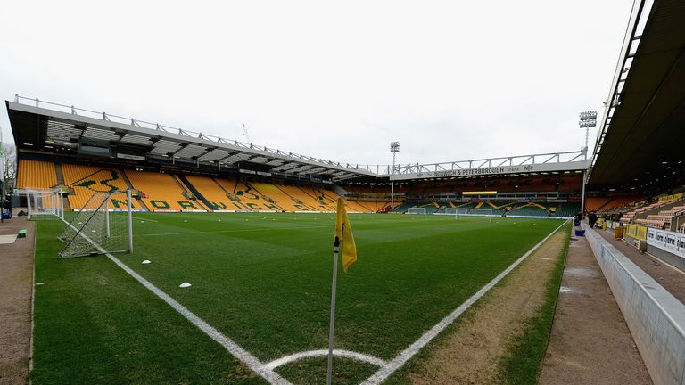 A general view of Carrow Road 