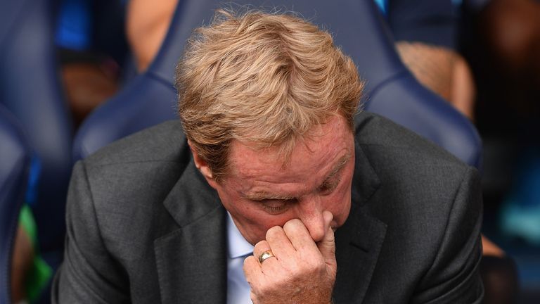 QPR manager Harry Redknapp doesn't look like he is enjoying his return to White Hart Lane.