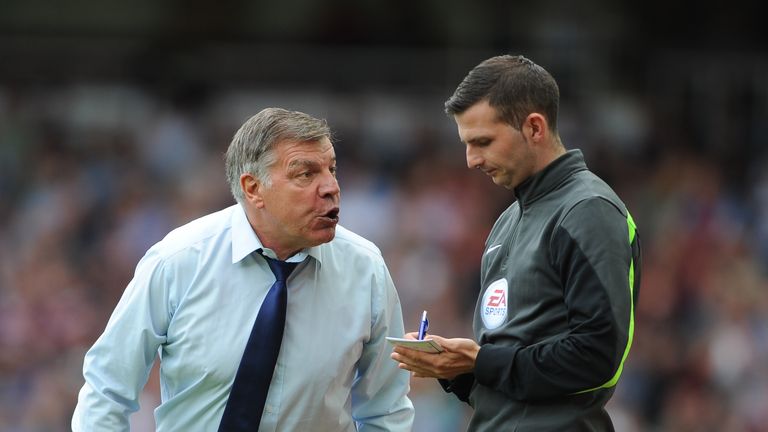 Sam Allardyce: Screams at fourth official Michael Oliver 