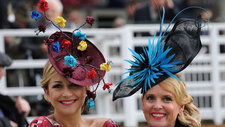 Racegoers enjoy Ladies Day during Day Two of the 2014 Welcome To Yorkshire Ebor Festival at York