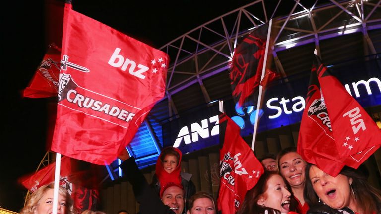 Equally, the travelling Crusaders contingent were in high spirits