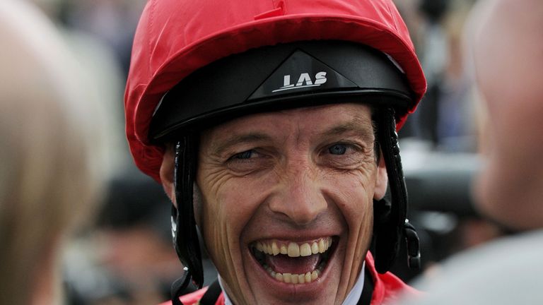 Richard Hughes smiles after winning the Pinsent Masons Lowther Stakes