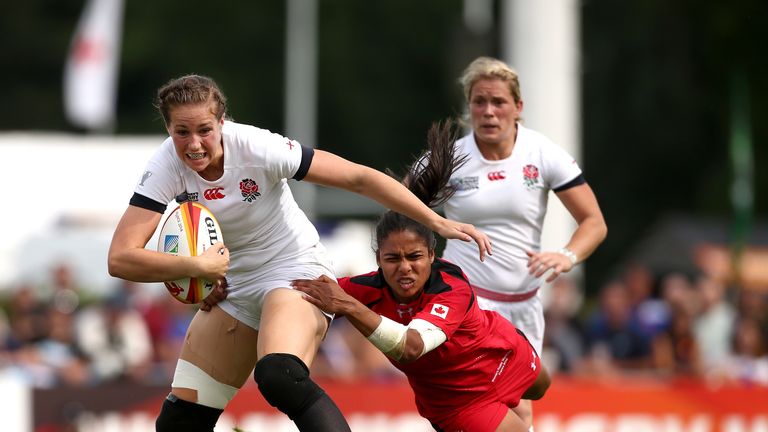 Emily Scarrett: Kicked eight points as England drew with Canada