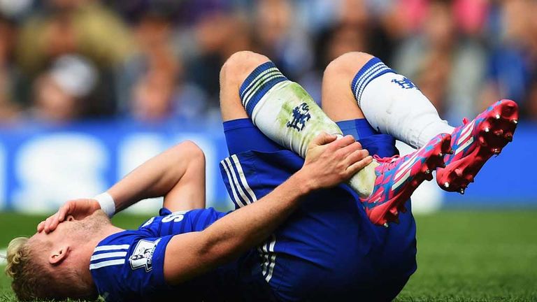 Andre Schurrle, injured for Chelsea v Leicester