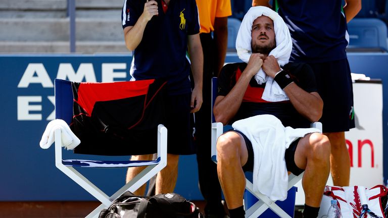 However, it was Lopez who advanced after Dodig retired with the match locked at two sets and one game apiece