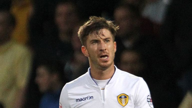 Leeds United's Luke Murphy is sent off during the Capital One Cup Second Round match at Valley Parade, Bradford.