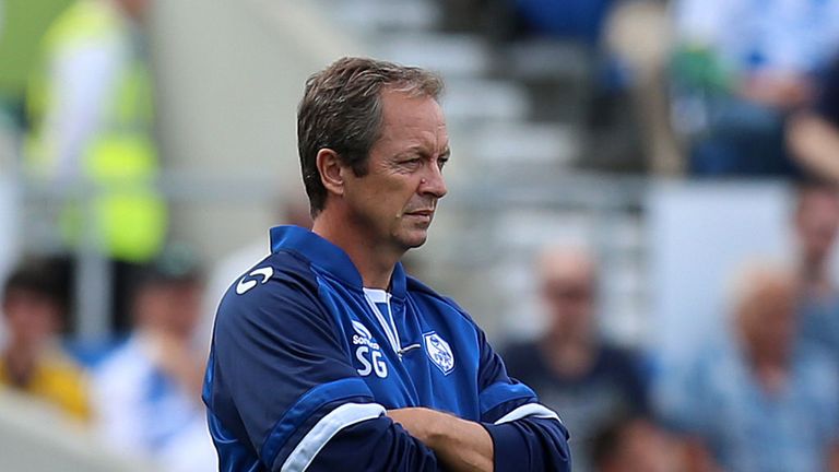 Sheffield Wednesday Manager Stuart Gray during the Sky Bet Championship match at the AMEX Stadium, Brighton.