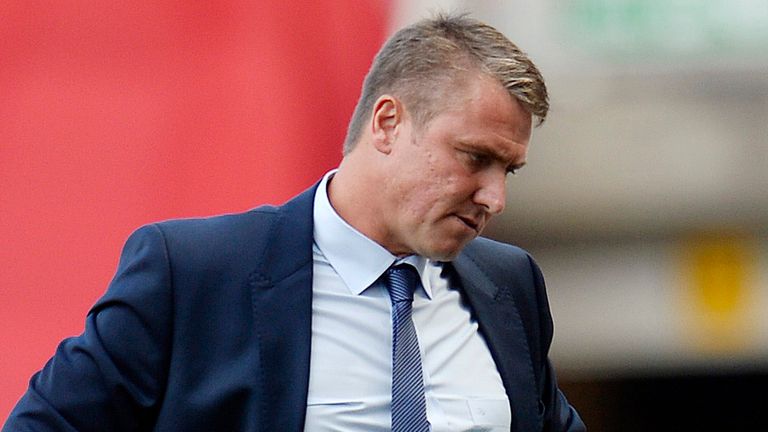 Birmingham's manager Lee Clark during the Sky Bet Championship match at the Riverside Stadium, Middlesbrough.