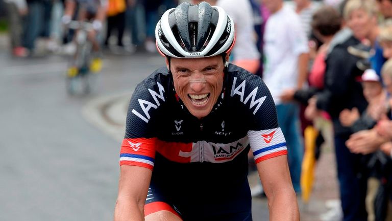 Silvain Chavanel attacks on stage eight of the 2014 Tour de France