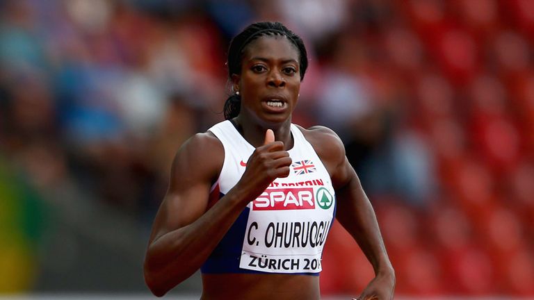 Christine Ohuruogu of Great Britain and Northern Ireland competes in the Women's 400 metres heats at the European Athletics Championships