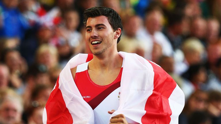 Steve Lewis: Beat compatriot Luke Cutts in a pole vault jump off for gold