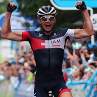 Matthias Brandle launched his winning attack on the day's final climb