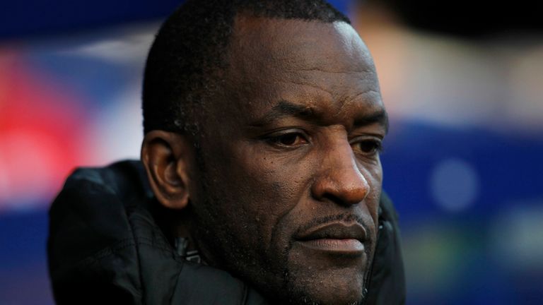 Charlton manager Chris Powell during the Sky Bet Championship match between Queens Park Rangers and Charlton Athletic at Loftus Road.