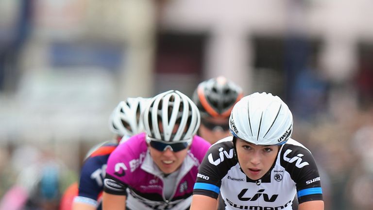Lucy Garner of Giant-Shimano in action