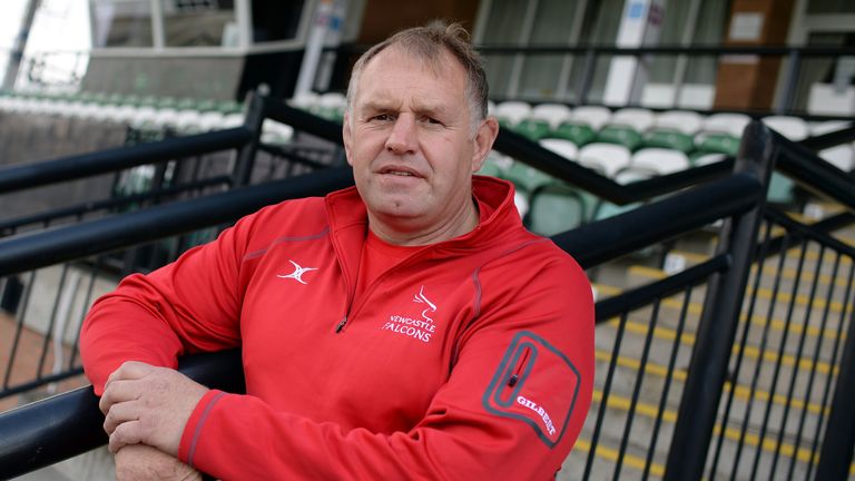 Newcastle Falcons head coach Dean Richards