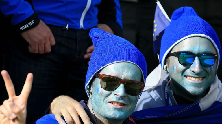 European fans enjoy the unique atmosphere in sunny Scotland