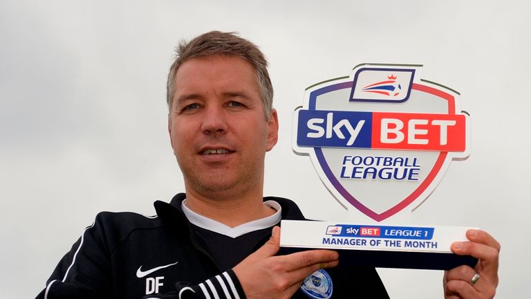 Sky Bet League One Manager of the Month for August 2014 Darren Ferguson of Peterborough