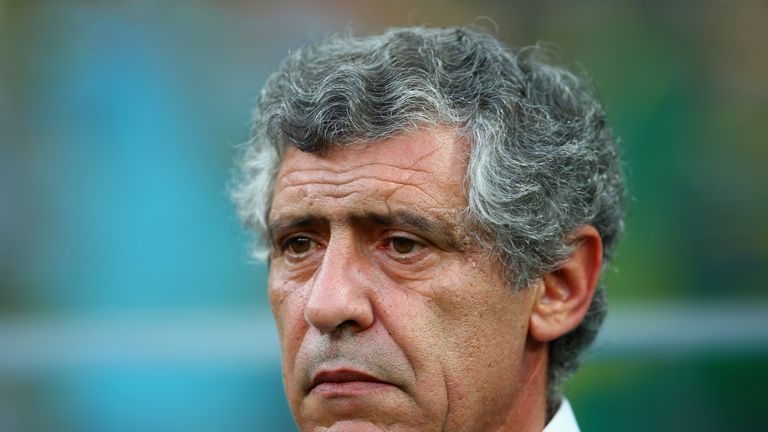 RECIFE, BRAZIL - JUNE 29:  Head coach Fernando Santos of Greece looks on prior to the 2014 FIFA World Cup Brazil Round of 16 match between Costa Rica and G