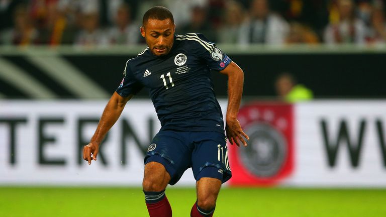 Ikechi Anya nets Scotland's equaliser against Germany in Dortmund