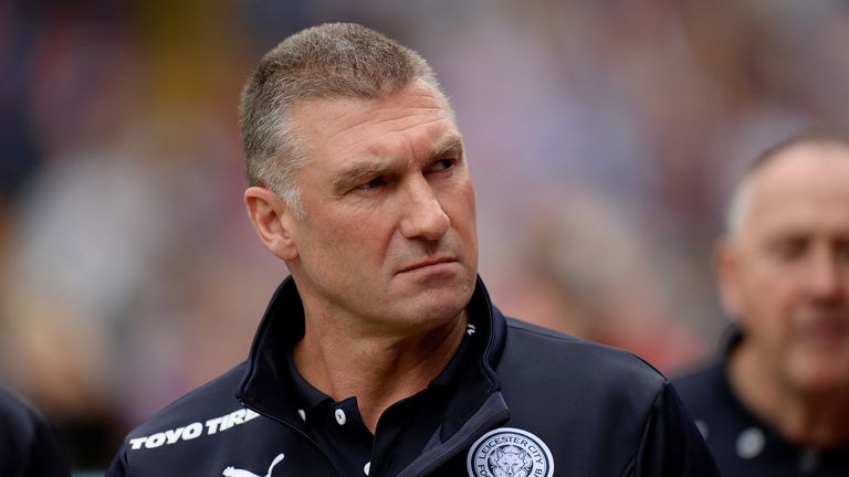 Leicester City Manager Nigel Pearson during the Barclays Premier League match at Selhurst Park, London.