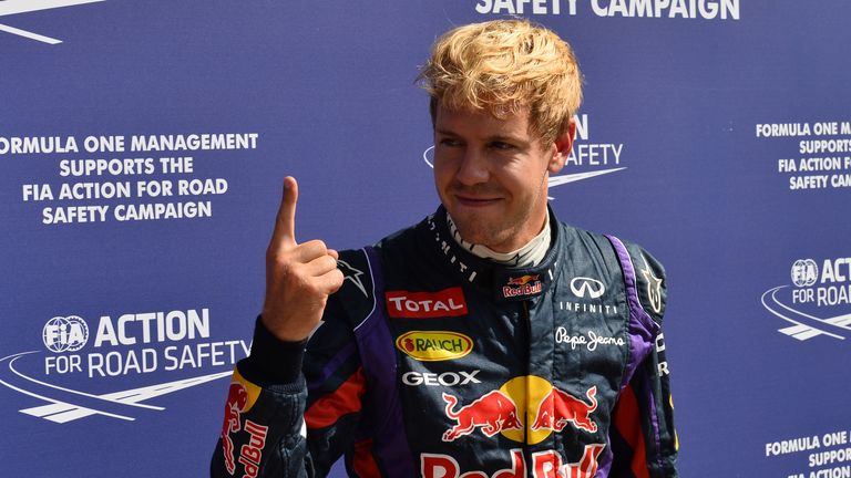 Sebastian Vettel: On pole in 2013