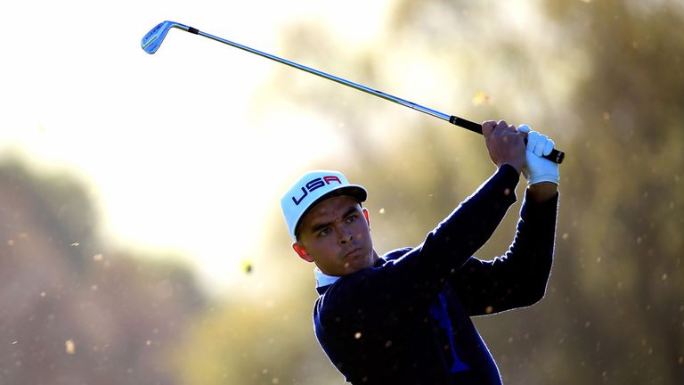 Rickie Fowler (pictured) and Jimmy Walker were three down early on but began to fight back